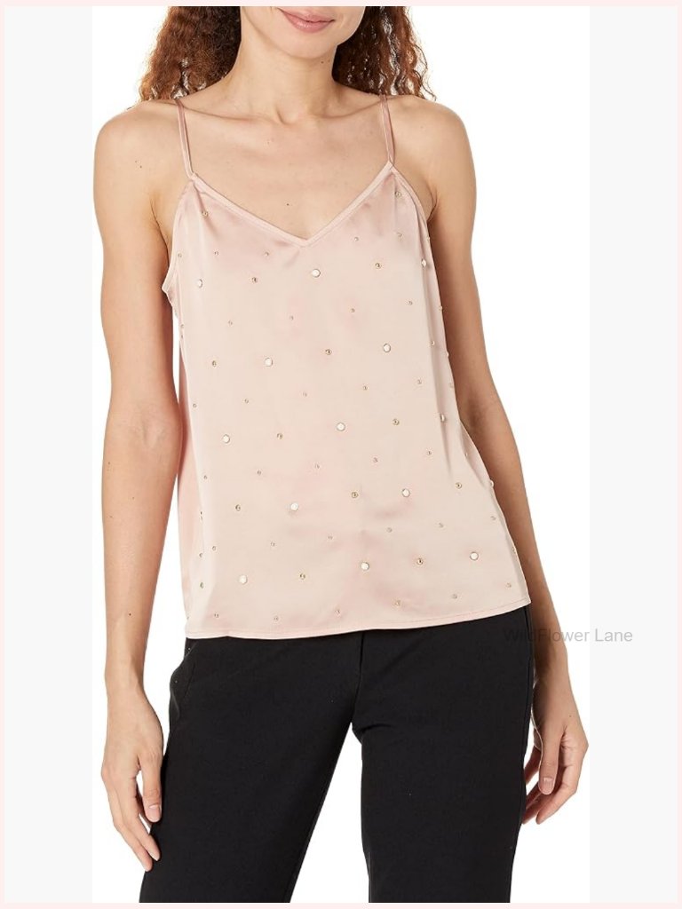 Sleeveless Tank Top Scoop Neck Everyday Blouse Regular Fit